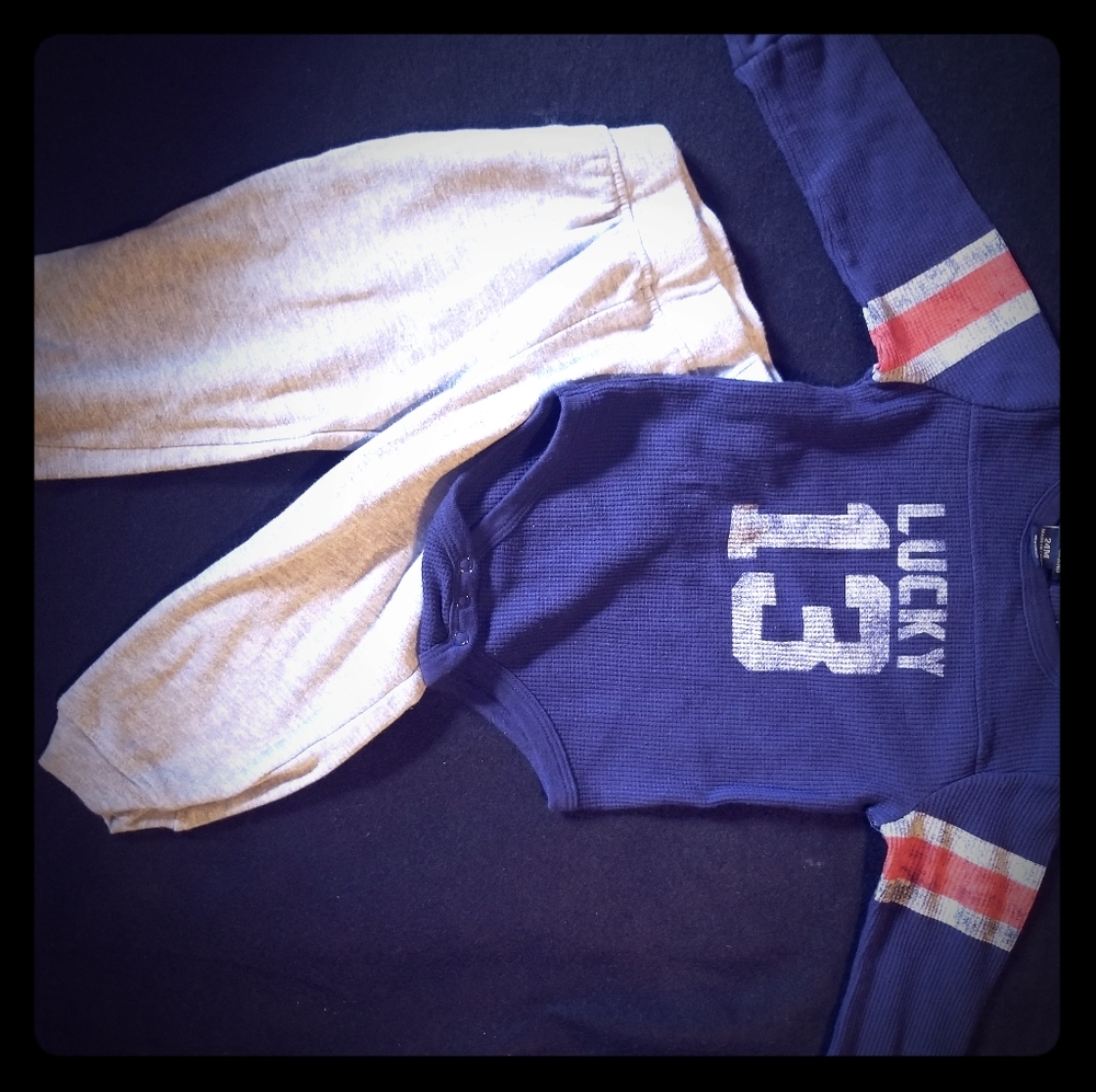 Lucky Brand toddler boy Sweatpants set 24 mos